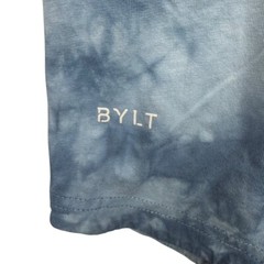 BYLT Men’s Drop Cut 100% Cotton S/S T-Shirt Blue Tie Dye • 2XL