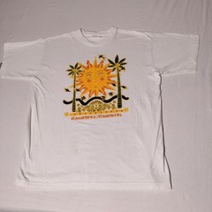 St. Maarten N.A F.W.I. Sun Palm Tree Caribbeant’s Cotton T-Shirt Sz XL – Stains