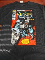 Hot Topic Venom Lethal Protector Comic Book Marvel Black T-shirt Men’s Size XL
