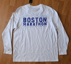 $50 Adidas 2025 Boston Marathon Men’s XL Long Sleeve White T-Shirt JW9337 NWT
