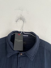 TED BAKER POLO SHIRT DIGMER Mens Textured Soft Fabric NEW Navy Summer S M XL 2XL