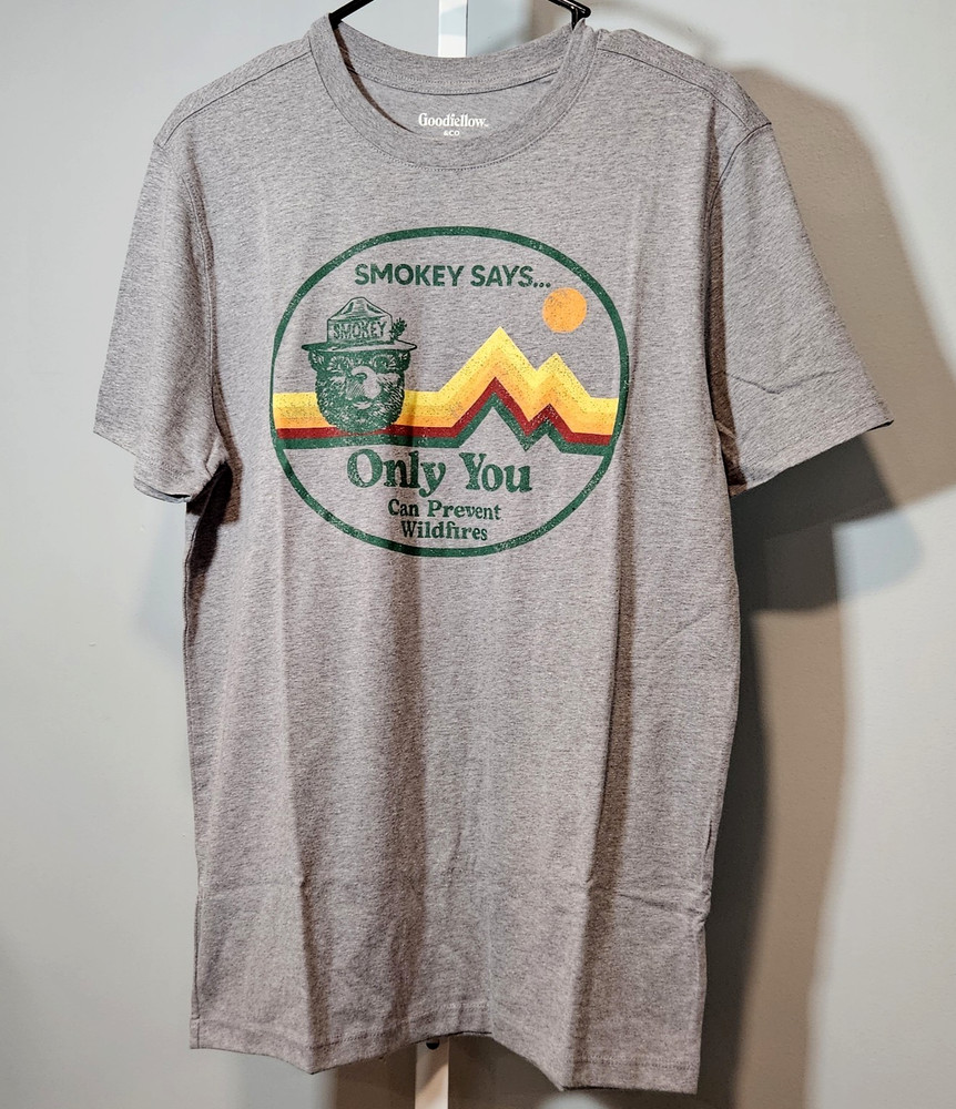 NWT Goodfellow & Co Men’s Size S Officially Licensed Smokey Bear T-Shirt