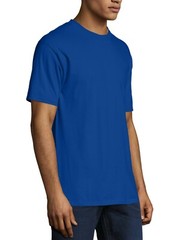 Hanes Beefy-T Men’s Royal Blue Crewneck Short-Sleeve T-Shirt Size 42-44 LT