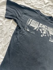 Tupac Shakur Middle Finger Graphic Black T-Shirt