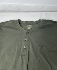 REDHEAD Long Sleeve Henley Shirt Men’s 3XLT Olive Green