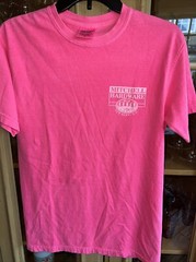 New Bern NC S Tee Shirt Mitchell Hardware Comfort Colors neon pink