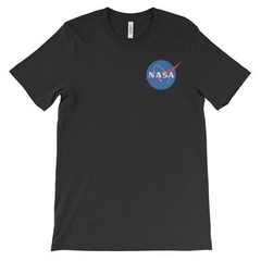 NASA T-Shirt 100% Cotton Comfy Tee on Black White or Gray. Space Astronaut NEW