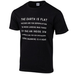 The Earth Is Flat/Truth Seeker Tshirts Graphic Tee S-XL