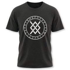 Odin’s Spear Gungnir Norse T-Shirt | Viking Symbol With Rune Circle Tee