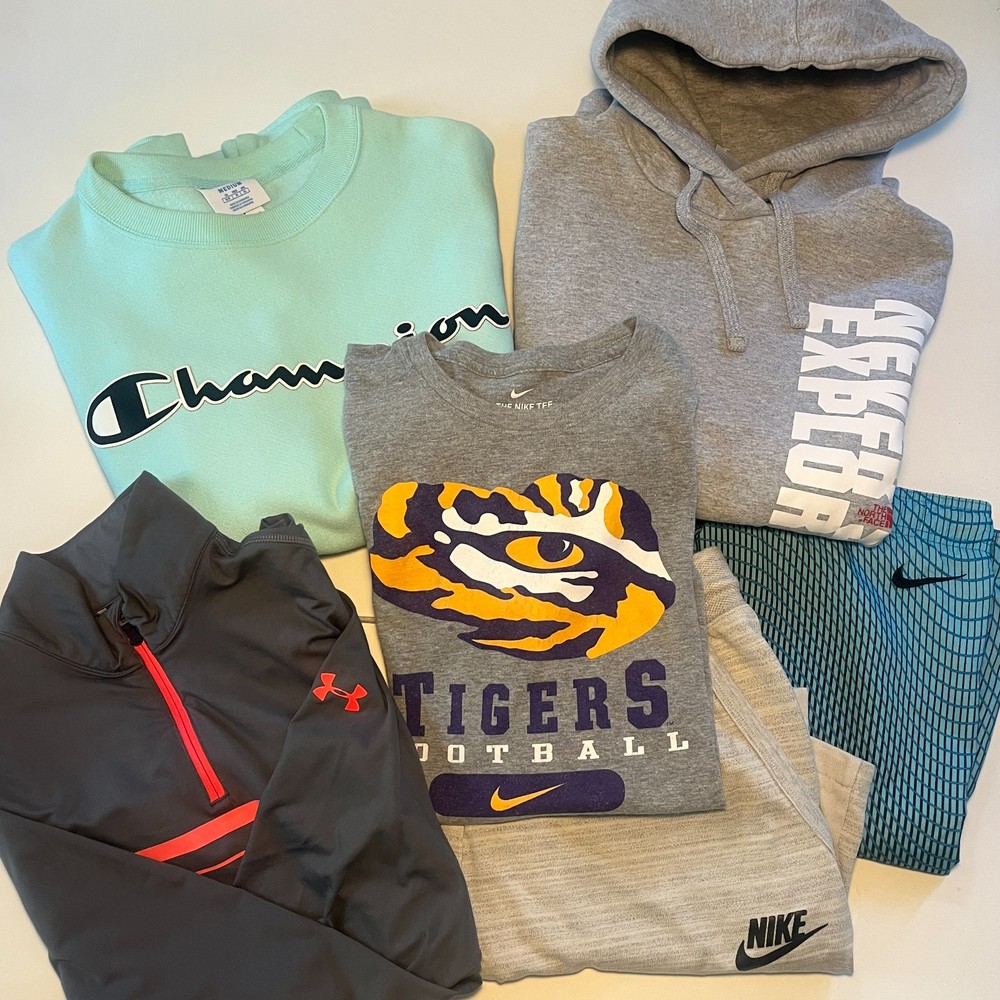 Nike, The North Face & Champion Men’s Athletic Bundle S/M (6-Piece Lot)