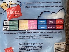 Vintage Hanes Baby One-piece Underwear L 21-23 Lbs Yellow Gingham Year 2000 Y2K