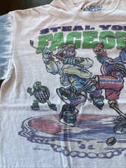 Vintage Grateful Dead Liquid Blue Hockey Tie Dye T Shirt 1994 XXL. 2XL Faceoff