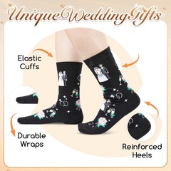 Wedding Gifts for Couples – Wedding Socks For Bride and Groom Engagement Gift…