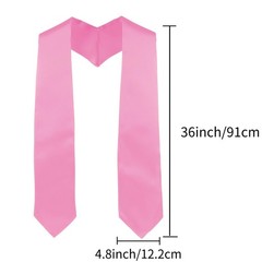 6 Pieces Unisex Graduation Stole Blank Graduation Sash Plain Grad Stole, 72 I…