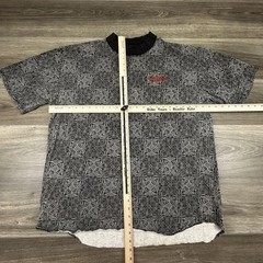 Vintage Mossimo Shirt Mens XL Gray Geometric All Over Print AOP Logo Streetwear