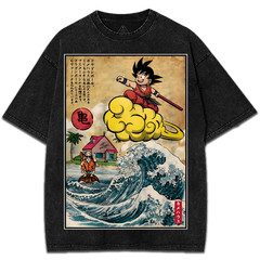 Goku Saiyan Anime Manga Character Heavy Cotton Fans And Lovers Anime T-Shirt