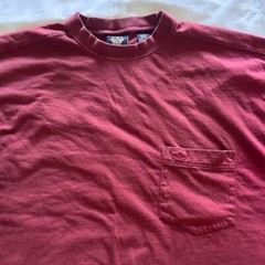 Dockers Mens Tee Large Maroon 100% cotton Short Sleeves