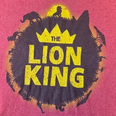 Disney The Lion King Graphic T-Shirt Men’s XL Red Simba Pride Rock