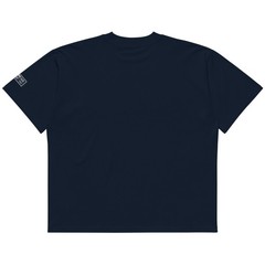 Unisex organic oversized high neck t-shirt