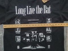 Batman The Theatrical Collection Double-Sided Embroidered T-Shirt~M~NEW W/ TAGS!