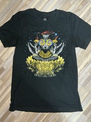 Mellow Mushroom House of Shroom Cosmic Zen Cat Graphic T-Shirt
