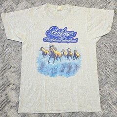 VTG 1983 Bob Seger Large The Silver Bullet Band The Distance Tour T-Shirt L Grey