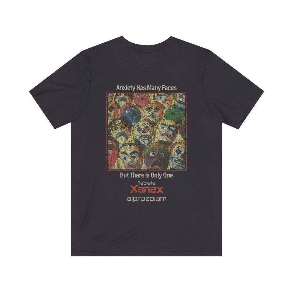 Anxiety Has Many Faces 1981 Vintage Men’s T-Shirt