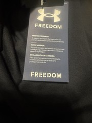 Under Armour 1370810 Men UA Freedom Flag T-Shirt Short Sleeve Tee 3XL Black NEW