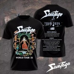 Savatage World Tour 2025 3D T-Shirt Gift For Fans All Sizes