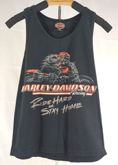 Vintage 1996 Harley-Davidson Ride Hard or Stay Home Los Angeles CA Tank M