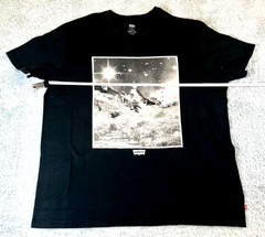Levis Mens Graphic T-Shirt Classic Black Short Sleeve Crew Neck Size XL