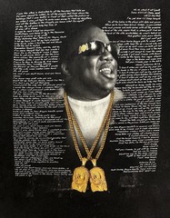 Notorious BIG Brooklyn Mint Lyrics Graphic Shirt 5XLT 32” X 37” READ