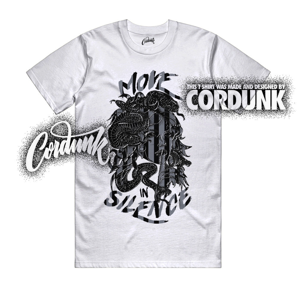 10 OG Steel White Black Light Steel Grey T Shirt Match MIS
