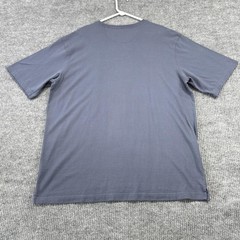 Duluth Trading Co Shirt Mens Large Gray Beaver Flag Graphic Relaxed Longtail T