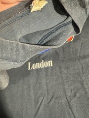 Vintage Planet Hollywood London T Shirt Large Black 90s Nostalgia Europe Retro