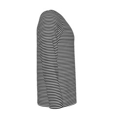 Cobain Inspired Black and White Pin Striped Long Sleeved Shirt Costume