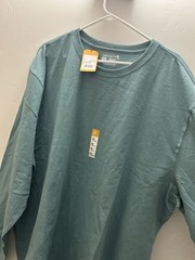 CARHARTT Loose Fit Heavyweight Long-Sleeve Logo Sleeve Graphic Size XLT TK0231-M