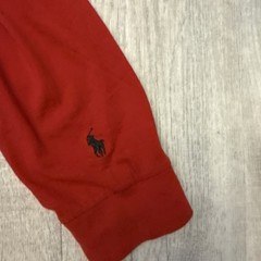 Polo Ralph Lauren BIG Spellout T Shirt XL Red Black Classic Long Sleeve SEE