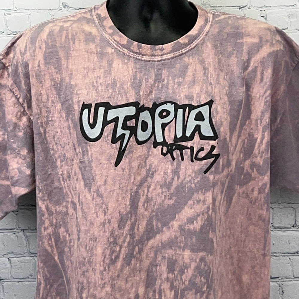 Vintage Y2Ks Utopia Optics T Shirt Motocross Snowboarding Gray Tee XL X-Large