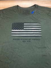 GREAT AMERICAN LAKE & TIMBER MEN’S GRAPHIC T-SHIRT(OLIVE LARGE)NWT