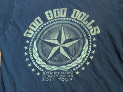 Goo Goo Dolls Something For the Rest of Us 2011 Tour Concert T-Shirt Adult Large