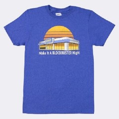 Blockbuster Video MAKE IT A BLOCKBUSTER NIGHT T-Shirt NWT Licensed & Official