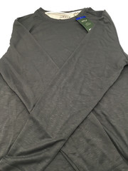 Orvis Men’s Long Sleeve Slub Classic Fit Crew Neck Shirt | Cinder | Large