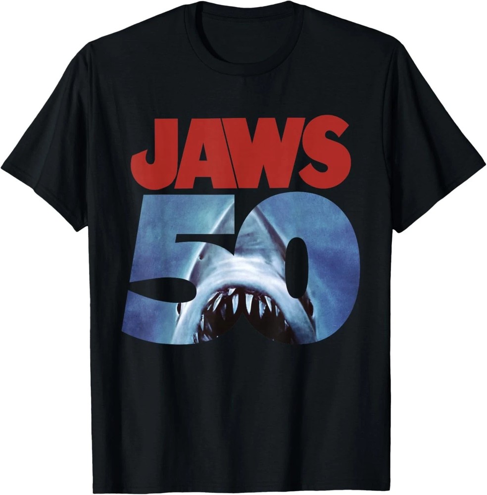 Jaws 50th Anniversary Movie Gift Retro Movie Fans Unisex T-Shirt S-5XL DH1574