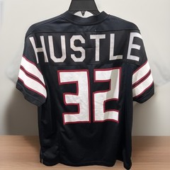 Hustle Gang Block by Block Football Jersey Grid Iron Hawk HG 32 X-LARGE