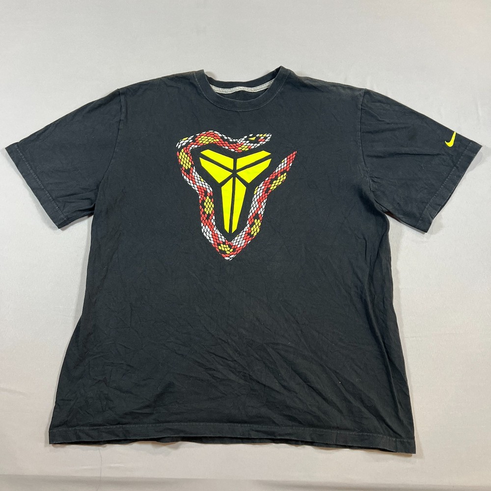Nike Dri Fit Kobe Bryant T Shirt Mens 2XL Black Graphic Regular Fit Crew Neck