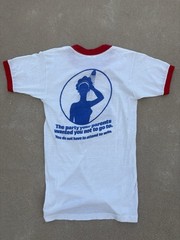 Sneakers Vintage 1982 34-36 White/Red bud man Budweiser college frat tee