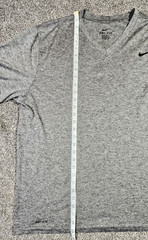 Nike Dri-Fit T-Shirt Men Athletic Workout Gym Boxing Tee Gray Size XXL