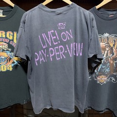 vintage 90s sunfaded distressed wwe wrestlemania grunge single stitch tshirt xl