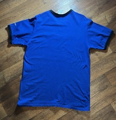 Vintage Nike Blue Logo Center Swoosh And Wings T-Shirt Large